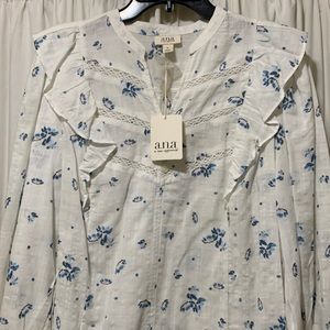 Anna Ruffle Accented Top